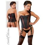 Κορσές Babette 56cm Μαύρο / Κόκκινο