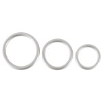 Metallic Silicone Cock Ring Set - Image 2