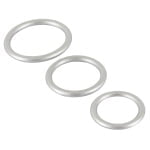 Metallic Silicone Cock Ring Set - Image 3