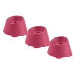 Heads Pack of 3 Raspberry