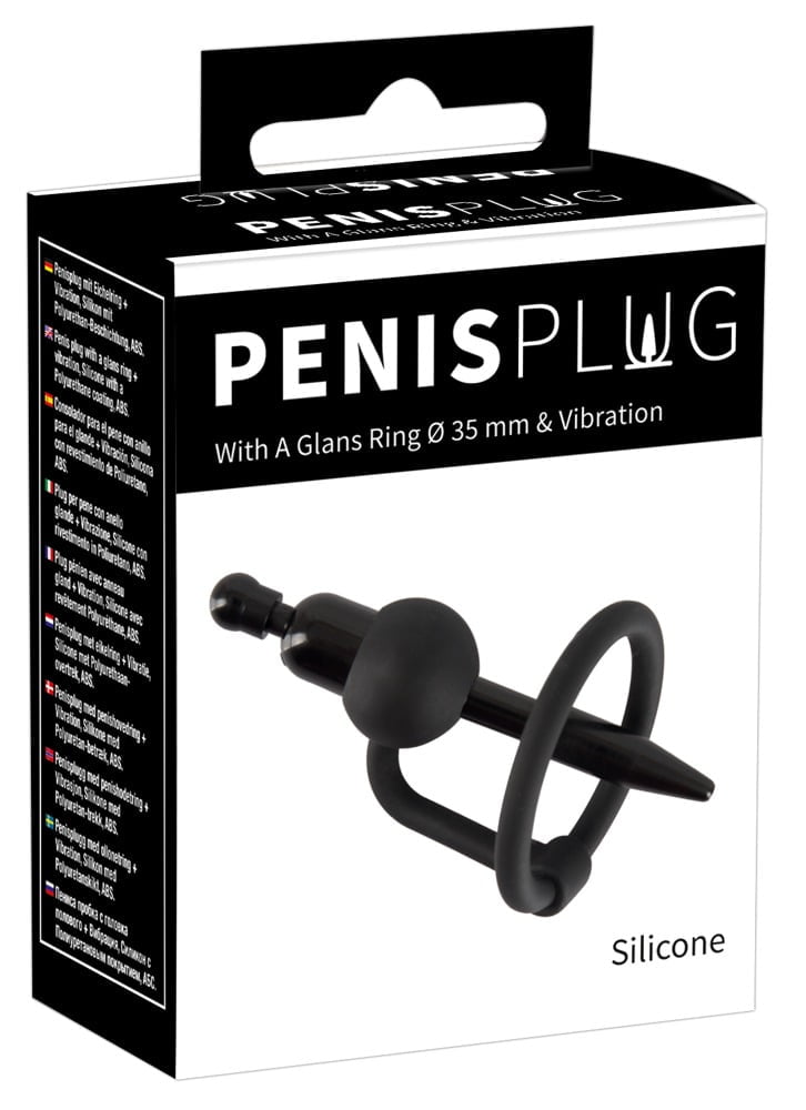 05501320000_verp PenisPlug with a Glans Ring & Vibration - Image 1