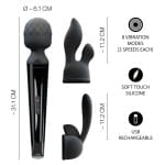 Wand Vibrator with 2 Attachments - Image 7