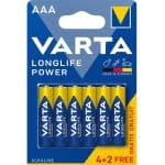 Μπαταρία αλκαλική 1,5V Micro (ΑΑΑ) LR03 4+2τεμ
