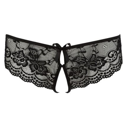 Σλιπ ανοιχτό με δαντέλα Μαύρο Briefs