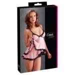 Babydoll and String Ροζ με Δαντέλα - Image 7