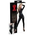 Ολόσωμη φόρμα μακρυμάνικη μαύρη Latex Catsuit - Image 8