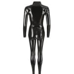 Ολόσωμη φόρμα μακρυμάνικη μαύρη Latex Catsuit - Image 7