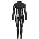 Ολόσωμη φόρμα μακρυμάνικη μαύρη Latex Catsuit - Image 6