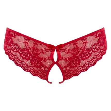 Σλιπ ανοιχτό με δαντέλα Κόκκινο Briefs