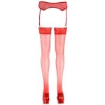 sex shop Κάλτσα κόκκινη δαντέλας Stockings red