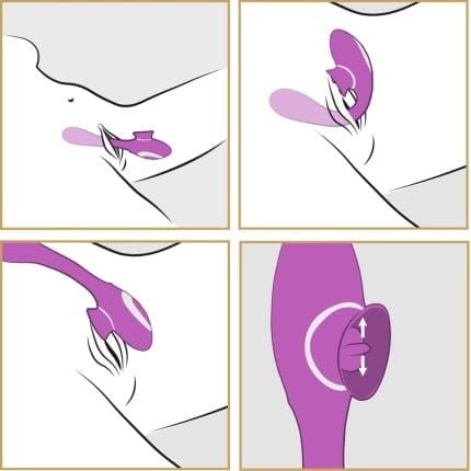 Κλειτοριδικός δονητής με γλώσσα 2 Function bendable Vibe