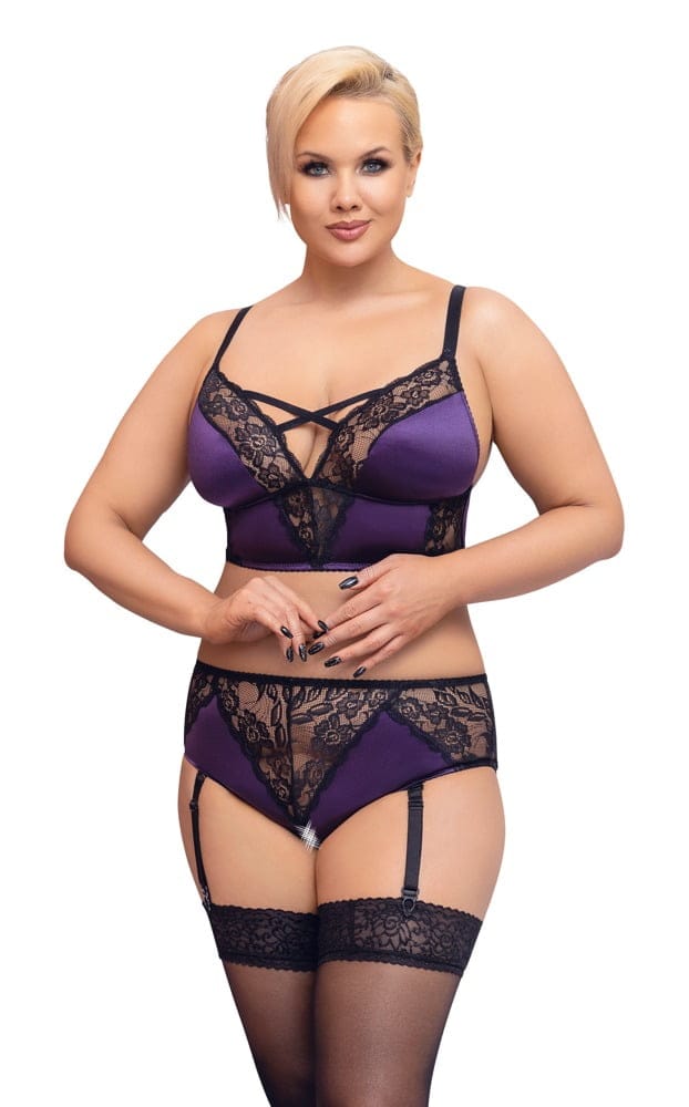 22141134051_sexi_bralet_set_mov_cottelli (1) Σέξι μπραλέτ σετ sex shop