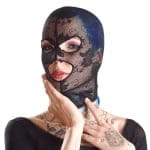 Μάσκα με δαντέλα Μαύρη Mask Lace - Image 2