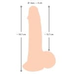Ρεαλιστικό ομοίωμα πέους 19 cm movable Skin