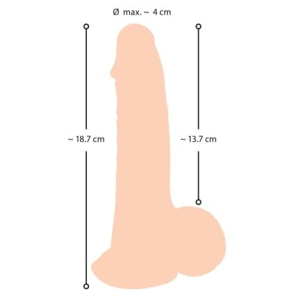 Ρεαλιστικό ομοίωμα πέους 19 cm movable Skin