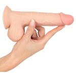 Ρεαλιστικό ομοίωμα πέους 19 cm movable Skin
