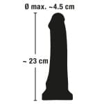 Ομοίωμα Πέους με Βεντούζα 23 cm European