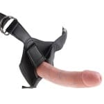 Ρεαλιστικό στραπόν 8 Inch King Cock Δέρματος