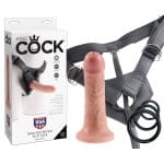 Ρεαλιστικό στραπόν 6 Inch King Cock Δέρματος