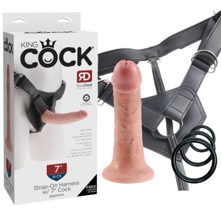Ρεαλιστικό στραπόν 7 Inch King Cock