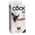 Ρεαλιστικό στραπόν 9 Inch King Cock Δέρματος