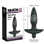 Πρωκτική Σφήνα Με Δόνηση Black Velvets Small