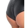 Μαύρο φιδίσιο κορμάκι με ολόσωμο φερμουάρ Noir Body