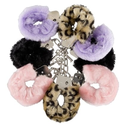 Μεταλλικές χειροπέδες με γουνακι Love Cuffs