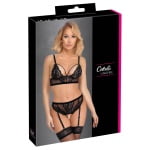 Μαύρο σετ με άνοιγμα στον καβάλο Cottelli Collection