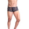 Ανδρικό Μπόξερ Με Διαφανείς Ρίγες Men´s Pants Black transparent stripes