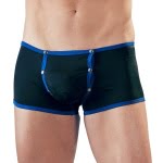 Ανδρικό Μπόξερ Μαύρο με μπλε λωρίδες Men´s Pants Black