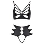 Μαύρο σετ με κρίκους Cottelli Collection
