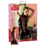 Μίνι φόρεμα με διαφάνεια Μαύρο Party Mini Dress Power Network