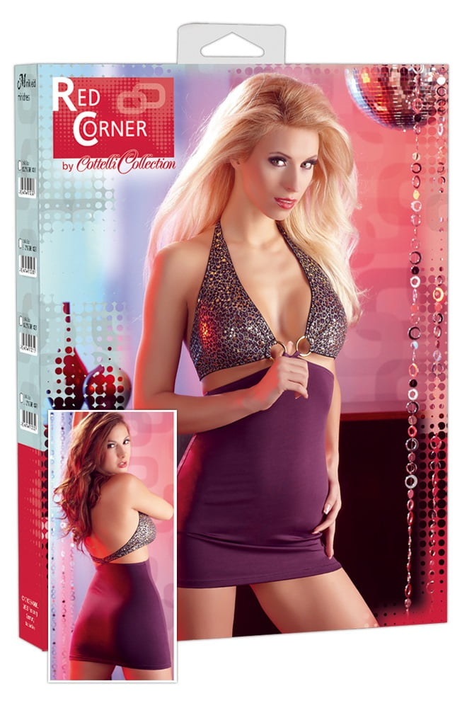 Μίνι φόρεμα Μόνικα μοβ / πολύχρωμα Party Mini Dress Violet