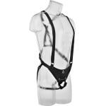 Ρεαλιστικό Κούφιο Στραπόν με Τιράντες Hollow Strap-On Suspender System