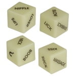 Ζάρια που φωσφορίζουν Glow in the Dark Love Dice