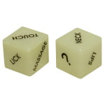 Ζάρια που φωσφορίζουν Glow in the Dark Love Dice