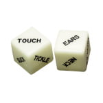 Ζάρια που φωσφορίζουν Glow in the Dark Love Dice