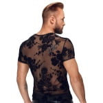 Διάφανη φλοράλ μπλούζα Noir Handmade