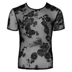 Διάφανη φλοράλ μπλούζα Noir Handmade