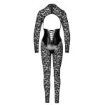 Δαντελωτή ολόσωμη φόρμα με κορσέ Noir Handmade