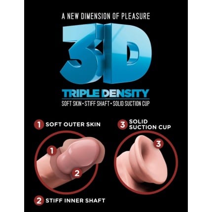 Ρεαλιστικό ομοίωμα πέους Triple Density Cock