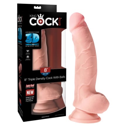 Ρεαλιστικό ομοίωμα πέους με όρχεις Triple Density Cock with Balls