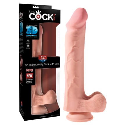 Ρεαλιστικό ομοίωμα πέους με όρχεις Triple Density Cock with Balls
