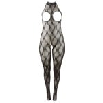 Ολόσωμο καλσόν Μαύρο Catsuit open bust