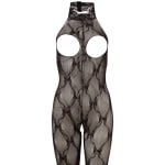 Ολόσωμο καλσόν Μαύρο Catsuit open bust