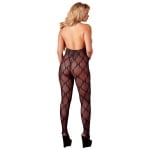 Ολόσωμο καλσόν Μαύρο Catsuit open bust