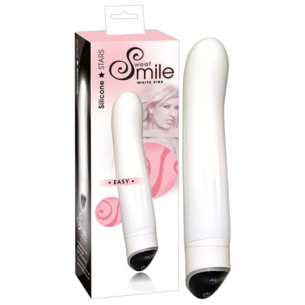 Δονητής σιλικόνης λευκός Easy Sweet Smile