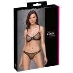 Σέξι μαύρο σετ με χρυσή λάμψη Cottelli Collection
