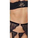 Δαντελωτό σετ ζαρτιέρας με κοσμήματα Cottelli Collection